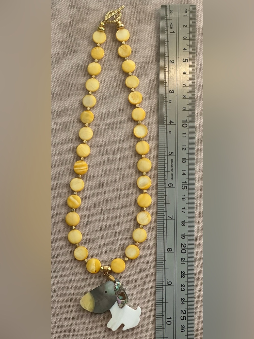 20-1/2 inch White Mother-of-Pearl Necklace NWOT - Picture 14 of 14
